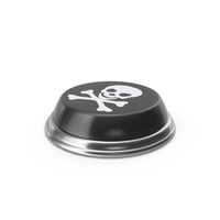 Black Toxic Hazard Button PNG & PSD Images