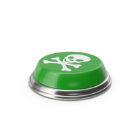 Green Toxic Hazard Button PNG & PSD Images