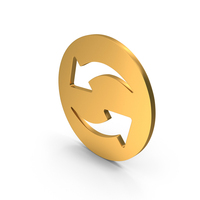 Round Refresh Arrows Symbol PNG & PSD Images