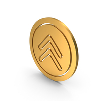 Round Double Up Arrows Symbol PNG & PSD Images