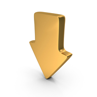 Small Down Directional Arrow Symbol PNG & PSD Images