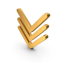 Three Directional Arrows Down PNG & PSD Images
