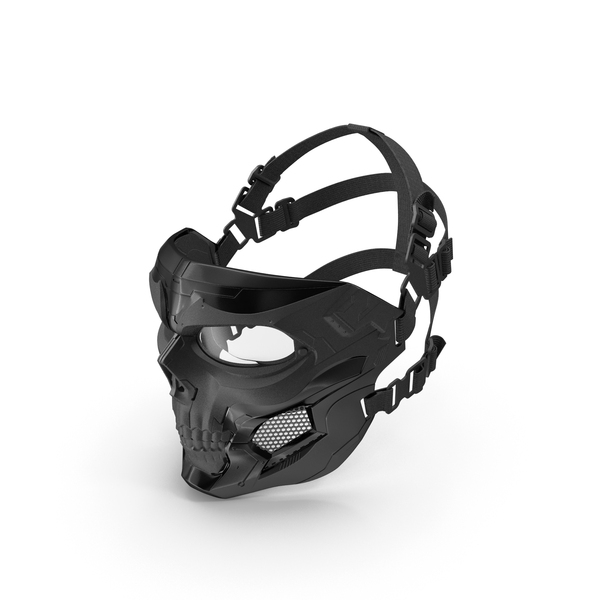 Skull Mask Tactical Black PNG & PSD Images
