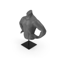 Black Man Sports Mannequin Torso PNG & PSD Images