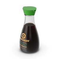 Soy Sauce Kikkoman Less Salt PNG & PSD Images