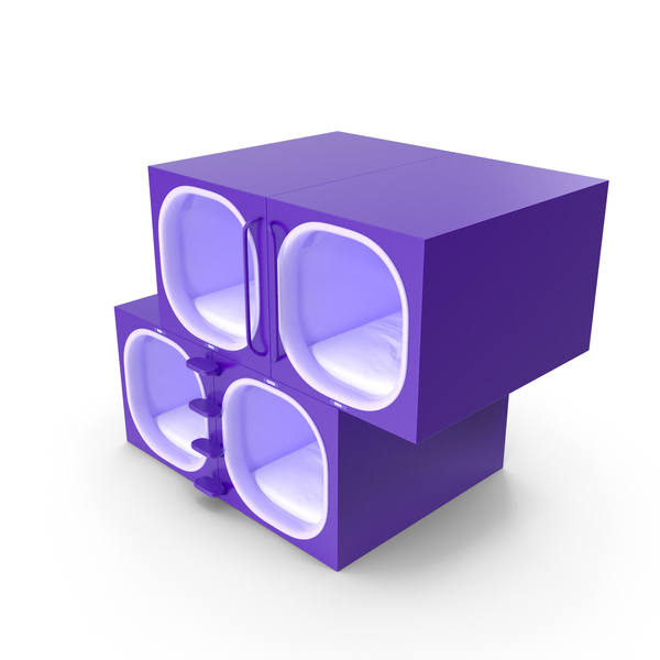 Purple Capsule Hotel Rooms PNG & PSD Images