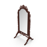 Wood Full Lenght Mirror PNG & PSD Images