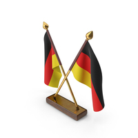 Germany Cloth Two Flags Stand PNG & PSD Images