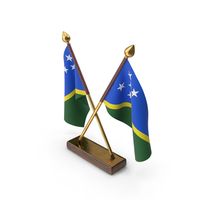 Solomon Cloth Two Flags Stand PNG & PSD Images