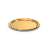 Gold Serving Tray PNG & PSD Images