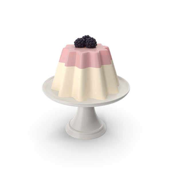 Pink And White Jelly With Berry PNG & PSD Images