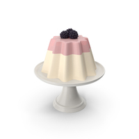 Pink And White Jelly With Berry PNG & PSD Images