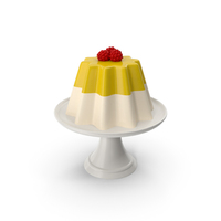 Yellow And White Jelly With Berry PNG & PSD Images