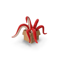 Tentacles Come Out Of The Box PNG & PSD Images