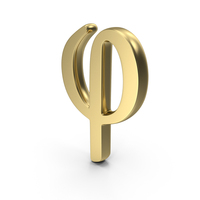 PHI Greek Symbol PNG & PSD Images