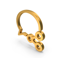 Gold Share Message Icon PNG & PSD Images