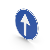 Turkish Proceed Straight Sign PNG & PSD Images