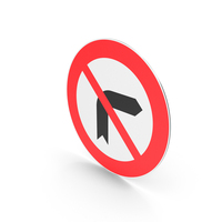 Turkish Signs No Right Turn PNG & PSD Images