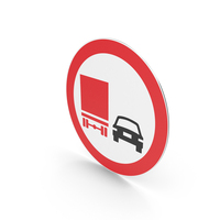 Turkish No Overtaking By Goods Vehicles Sign PNG & PSD Images