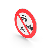 Turkish No Entry For Vehicles Sign PNG & PSD Images