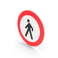 Turkish No Entry For Pedestrians Sign PNG & PSD Images