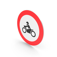 Turkish No Entry For Motorbike Sign PNG & PSD Images