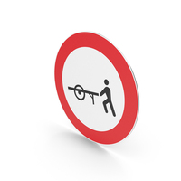 Turkish No Entry For Handcarts Sign PNG & PSD Images