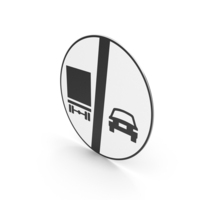 Turkish End Of Overtaking Prohibition By Goods Vehicles Sign PNG & PSD Images
