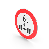 Turkish Axle Mass Limit Sign PNG & PSD Images