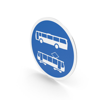 South African Signs Buses And Trams Only PNG & PSD Images