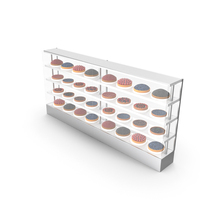 Cakes On A Showcase PNG & PSD Images