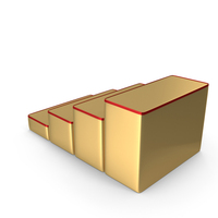Gold 4 Podium Steps PNG & PSD Images