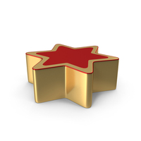 Gold Star Podium With 1 Step PNG & PSD Images