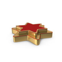Gold Star Podium With 2 Steps PNG & PSD Images