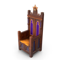 Antique Wooden Throne PNG & PSD Images