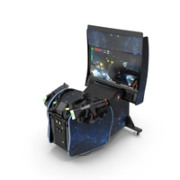 Black Arcade Game Machine On State PNG & PSD Images