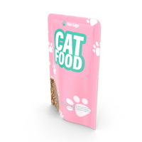 Cat Food Pouch Mockup PNG & PSD Images