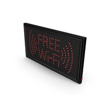 Free WiFi LED Sign Red Neon Light OFF PNG & PSD Images