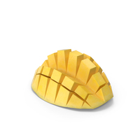 Mango Cut in Squares Red PNG & PSD Images