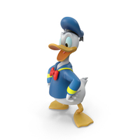 Standing Donald Duck Character PNG & PSD Images