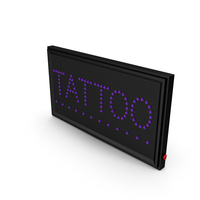 Tattoo Purple LED Neon Light Sign for Business OFF PNG & PSD Images