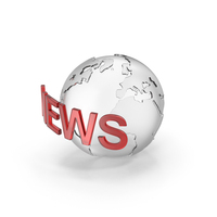 Glass News World Sphere PNG & PSD Images
