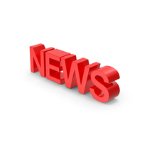 Red News Text PNG & PSD Images