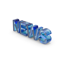 Glass News Text PNG & PSD Images