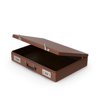 Brown Half Opened Briefcase PNG & PSD Images