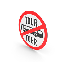 South African Tour Buses Prohibited Sign PNG & PSD Images