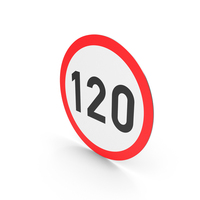 South African Speed Limit Of 120 Sign PNG & PSD Images