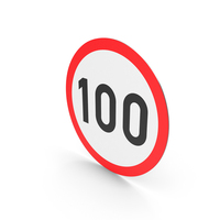 South African Speed Limit Of 100 Sign PNG & PSD Images