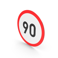 South African Speed Limit Of 90 Sign PNG & PSD Images