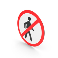 South African Pedestrians Prohibited Sign PNG & PSD Images